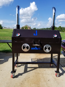 Custom grill with chrome stacks